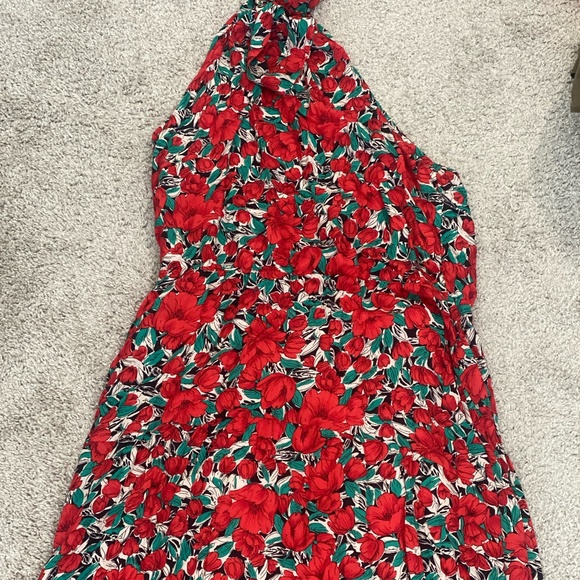 NEW Boho Floral Maxi Sun Dress Halter Neck - Picture 3 of 5